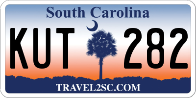 SC license plate KUT282