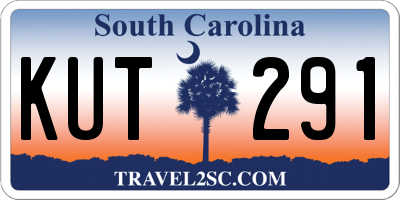 SC license plate KUT291