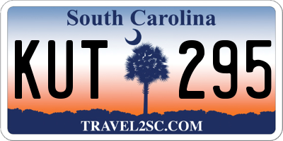 SC license plate KUT295