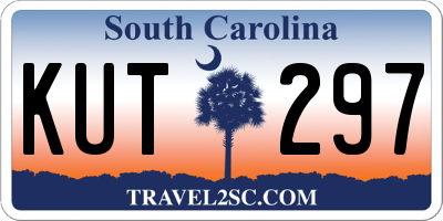 SC license plate KUT297