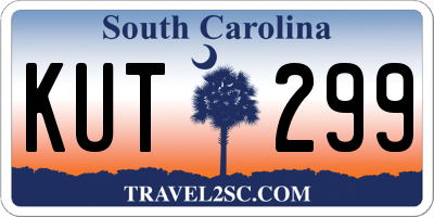 SC license plate KUT299
