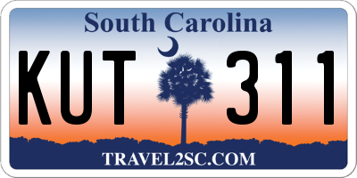SC license plate KUT311