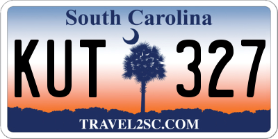 SC license plate KUT327