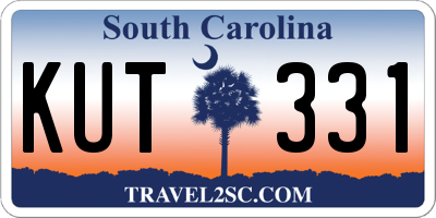 SC license plate KUT331