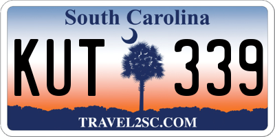 SC license plate KUT339