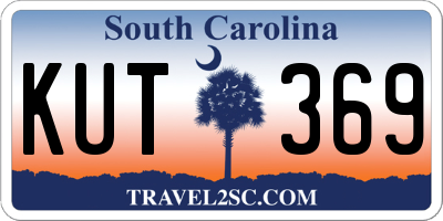 SC license plate KUT369