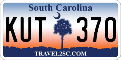 SC license plate KUT370