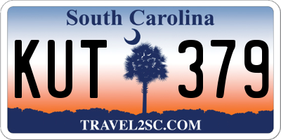 SC license plate KUT379