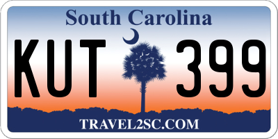 SC license plate KUT399