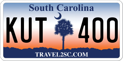 SC license plate KUT400