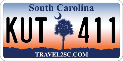SC license plate KUT411