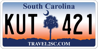 SC license plate KUT421
