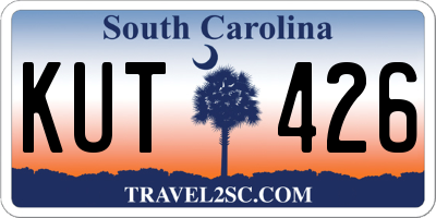 SC license plate KUT426