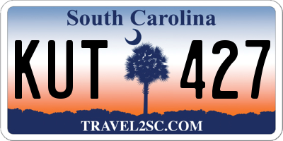 SC license plate KUT427