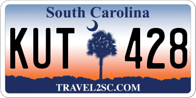 SC license plate KUT428