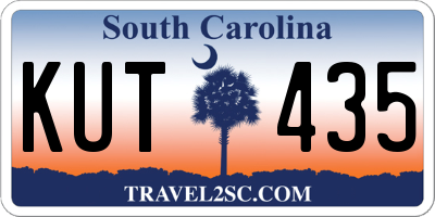 SC license plate KUT435