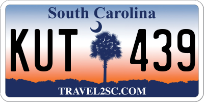 SC license plate KUT439