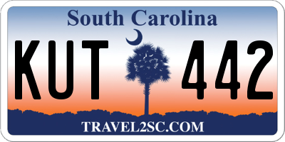 SC license plate KUT442