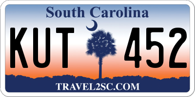 SC license plate KUT452
