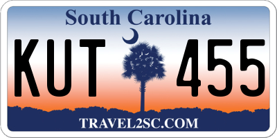 SC license plate KUT455