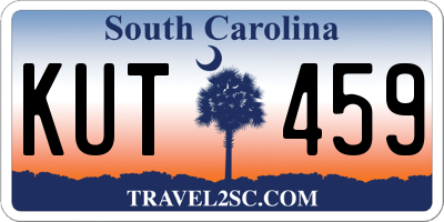 SC license plate KUT459