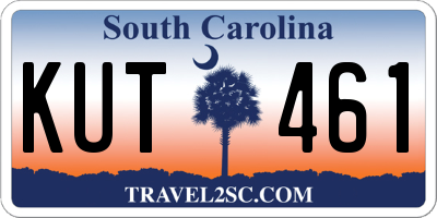 SC license plate KUT461