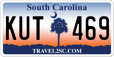SC license plate KUT469