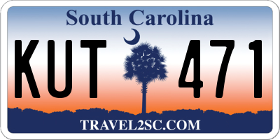 SC license plate KUT471