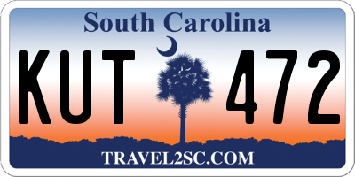 SC license plate KUT472