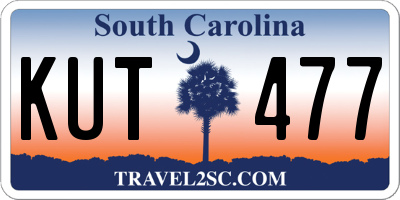SC license plate KUT477