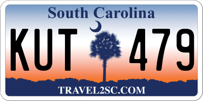 SC license plate KUT479