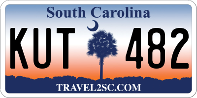 SC license plate KUT482