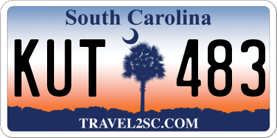 SC license plate KUT483