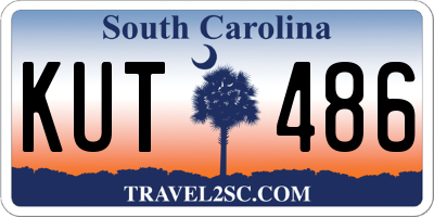 SC license plate KUT486