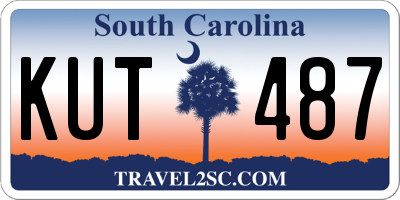 SC license plate KUT487