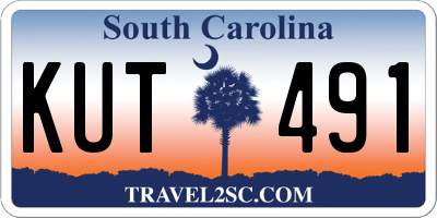 SC license plate KUT491
