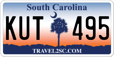SC license plate KUT495