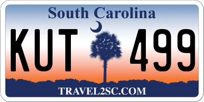 SC license plate KUT499