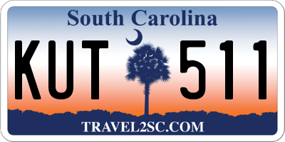 SC license plate KUT511