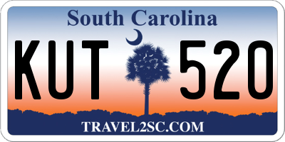 SC license plate KUT520