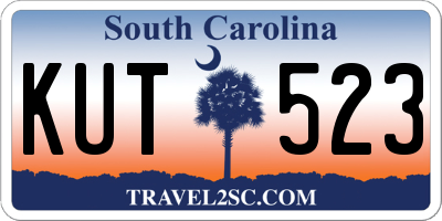 SC license plate KUT523