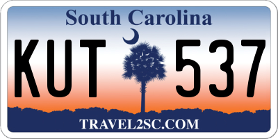 SC license plate KUT537