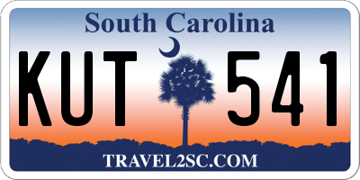 SC license plate KUT541