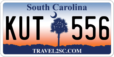 SC license plate KUT556