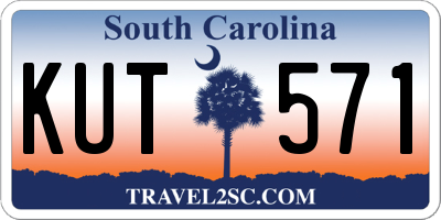SC license plate KUT571