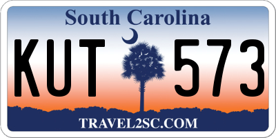 SC license plate KUT573
