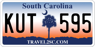 SC license plate KUT595