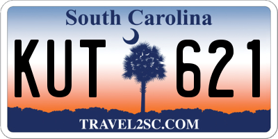 SC license plate KUT621
