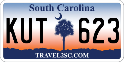 SC license plate KUT623