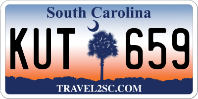 SC license plate KUT659